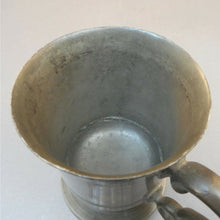Load image into Gallery viewer, Antique Belgian Flemish 1/2 Pint Pewter Mug Tankard R. Pompe Bruxelles Belgium
