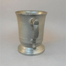 Load image into Gallery viewer, Antique Belgian Flemish 1/2 Pint Pewter Mug Tankard R. Pompe Bruxelles Belgium