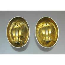 Load image into Gallery viewer, Vintage Designs By Joi Frankel Earrings 925 Sterling Silver Gold Vermeil Signed D.B. Joi, Inc Designer Jewelry