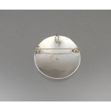 Load image into Gallery viewer, Vintage Taxco Mexican Artisan Brooch / Pendant - Sterling Silver Mayan Calendar Pin - Hand Made in Mexico, Signed EMF, Eagle Mark