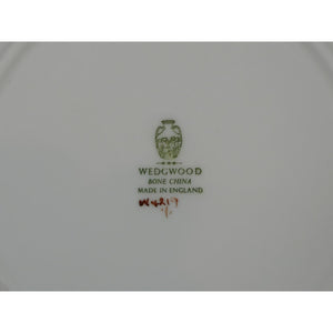 4 Wedgwood Bone China Bread and Butter Plates - Florentine Pattern W4219, Gold Gilding on White - Dragons Griffins - 6" - Old Green Urn Backstamp Mark