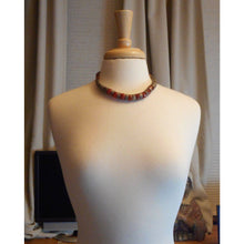 Load image into Gallery viewer, Vintage Handmade Syrian* Middle Eastern Necklace Red Quartz, possibly Carnelian Chalcedony Stone and Silver Metal Beads