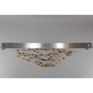 Vintage Natural Genuine Amber Polished Nugget Beads Necklace
