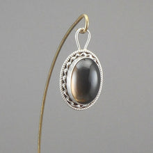 Load image into Gallery viewer, Vintage Southwestern Style Smoky Quartz Sterling Silver Pendant Oval Gemstone