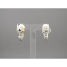 Load image into Gallery viewer, Excellent Vintage Monet Earrings - Faux Pearls, Silver and Gold Tone - Posts for Pierced Ears - Circa 1980 - Signed, Designer, Estate Collection Jewelry