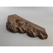 Load image into Gallery viewer, Antique Hand Carved Figural Wood Fragment Sculpture - Woman&#39;s Head - Wall Hanging