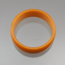 Load image into Gallery viewer, Vintage Authentic Bakelite Bracelet - Opaque Plastic Bangle in Butterscotch