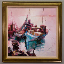 Load image into Gallery viewer, Carl Antonio Longi (Italian/American, 1921 - 1980) Oil Painting, Seascape