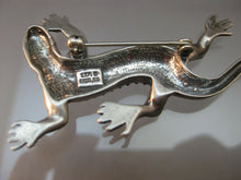 Load image into Gallery viewer, Vintage Southwestern Style Brooch / Pin - Sterling Silver Lizard, Salamander or Gecko