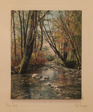 Load image into Gallery viewer, &quot;Stony Brook&quot; - Fred Thompson Antique Hand Colored Photograph - Framed
