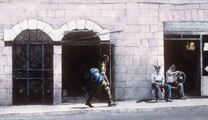 1989 Catherine Jennings "West Jerusalem Street" Watercolor Painting