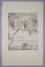 Load image into Gallery viewer, c 1920 Joseph Hecht &quot;Vendange&quot; (Grape Harvest) Engraving