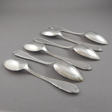 Load image into Gallery viewer, 6 Antique Rogers Lunt &amp; Bowlen RLB John Hancock Sterling Silver Teaspoons Towle