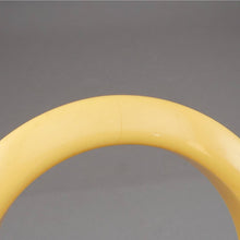 Load image into Gallery viewer, Vintage Authentic Bakelite Bracelet - Opaque Plastic Bangle in Creamed Corn Yellow