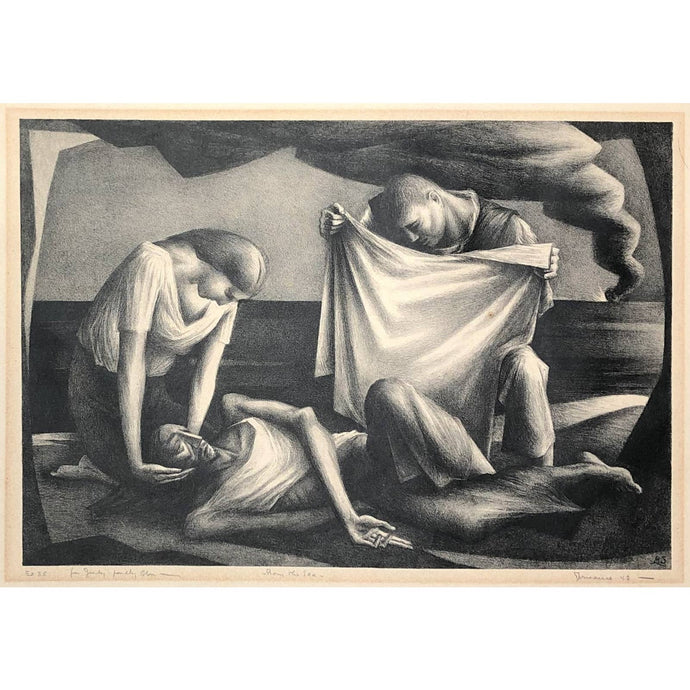 Benton Spruance Original Print - From the Sea, 1943, WPA Era - Lithograph, Signed and Numbered Ed. 35