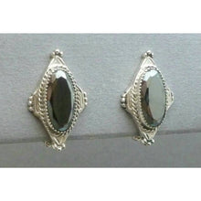 Load image into Gallery viewer, Whiting &amp; Davis Hematite Earrings - Vintage Signed Designer Jewelry, Silver Tone Clip Ons
